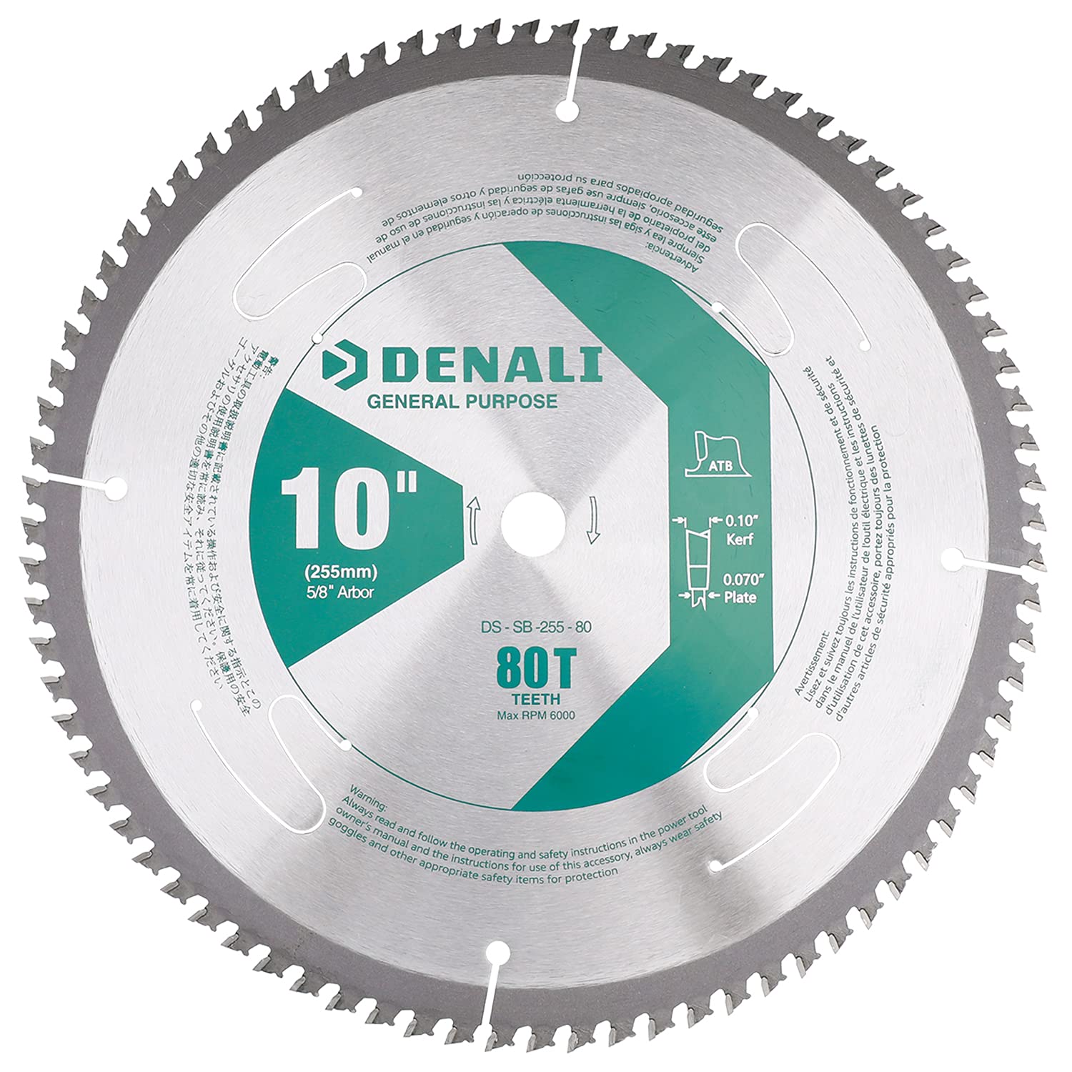 Buy Amazon Brand Denali 10Inch 80Tooth Tungsten Carbide Miter Saw
