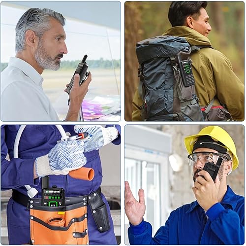 Miniatura 8 de RT22pro Walkie Talkies recargables de copia de frecuencia inalámbrica para adultos, walkie talkies radios bidireccionales de largo alcance con VOX,