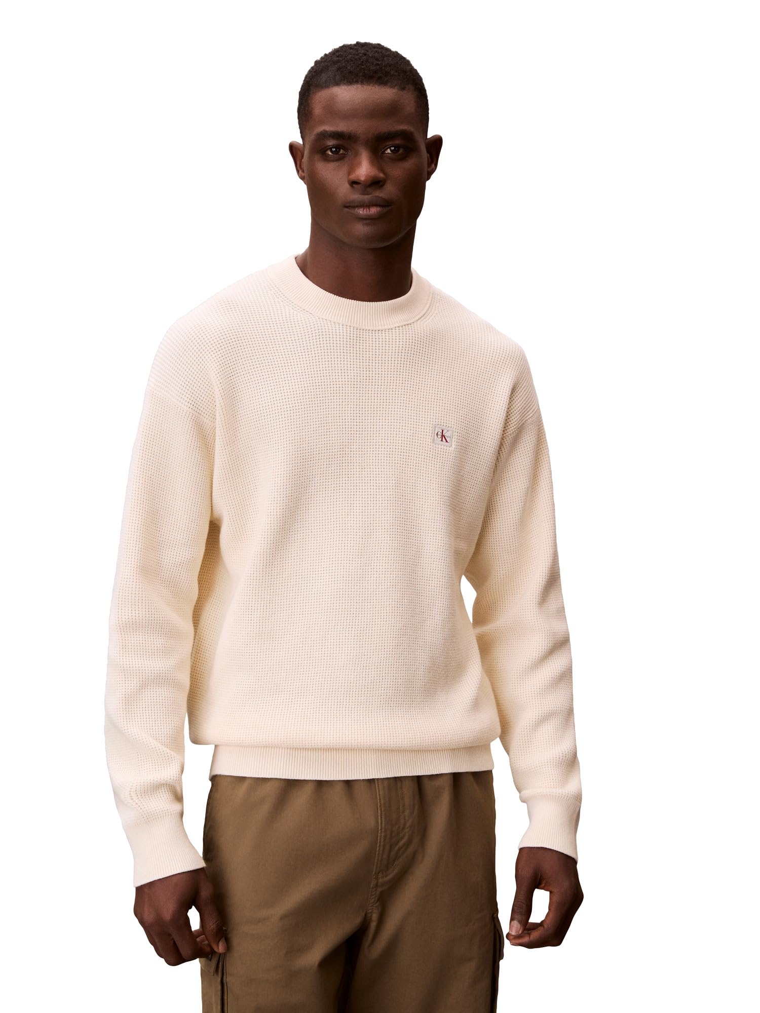 LS EZ COTTON WAFFLE CRWNK SWTR 9 Kazak Erkek