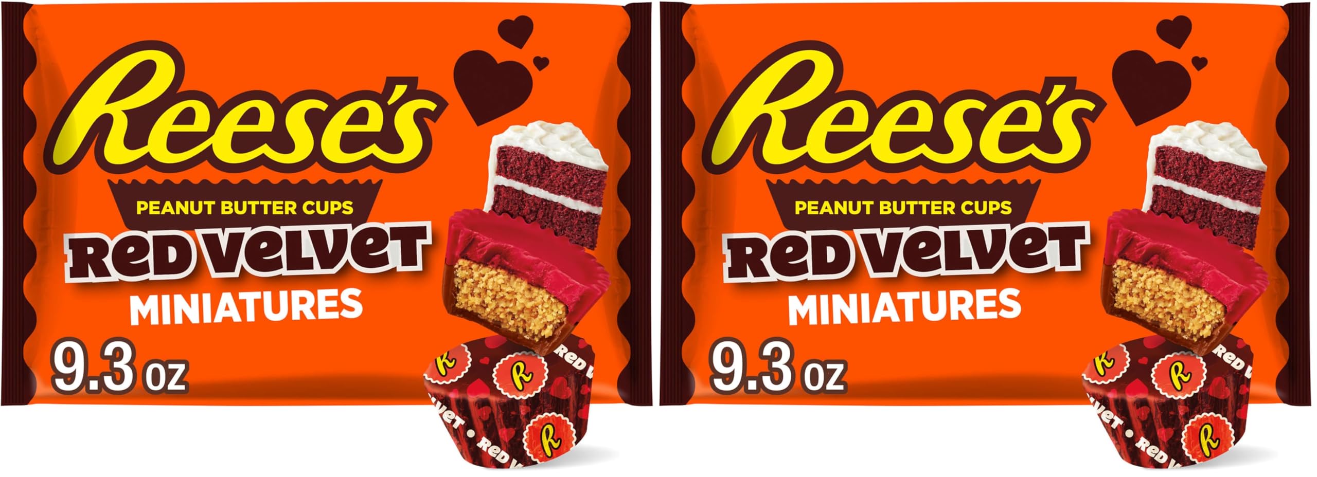 REESE'S Assorted Chocolate Peanut Butter Shapes, Valentine's Candy Bag, 21.49 oz