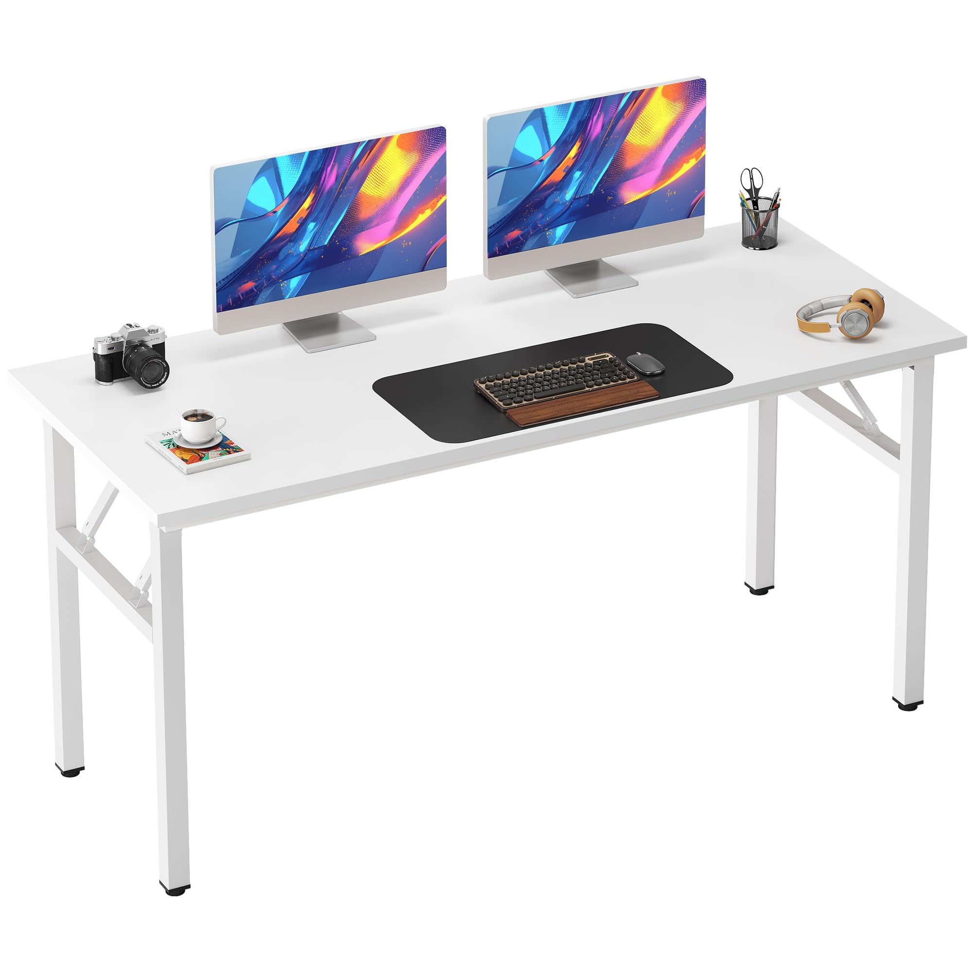 Amazon.com: Need Folding Desk, 54 inch Large Computer Desk for