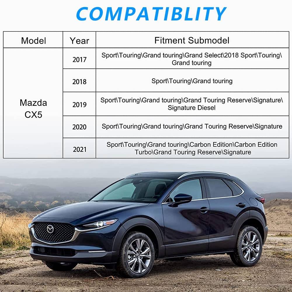 2022 Upgrade Kabelloses Ladegerät Auto Kompatibel mit Mazda CX5 CX-5 2017 2018 2019 2020 2021 Center Console-Zubehörfeld, 15W Wireless Schnell-ladegerät für iPhone 12/11/X Samsung S20/S10