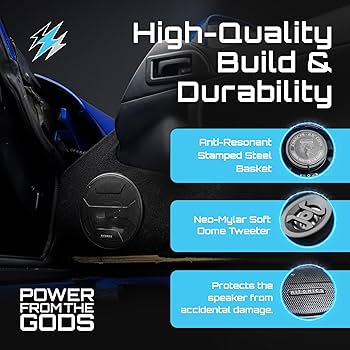 Amazon.com: Hifonics 2 Pack Zeus ZS65CXS 6.5 Inch 3-Way Shallow