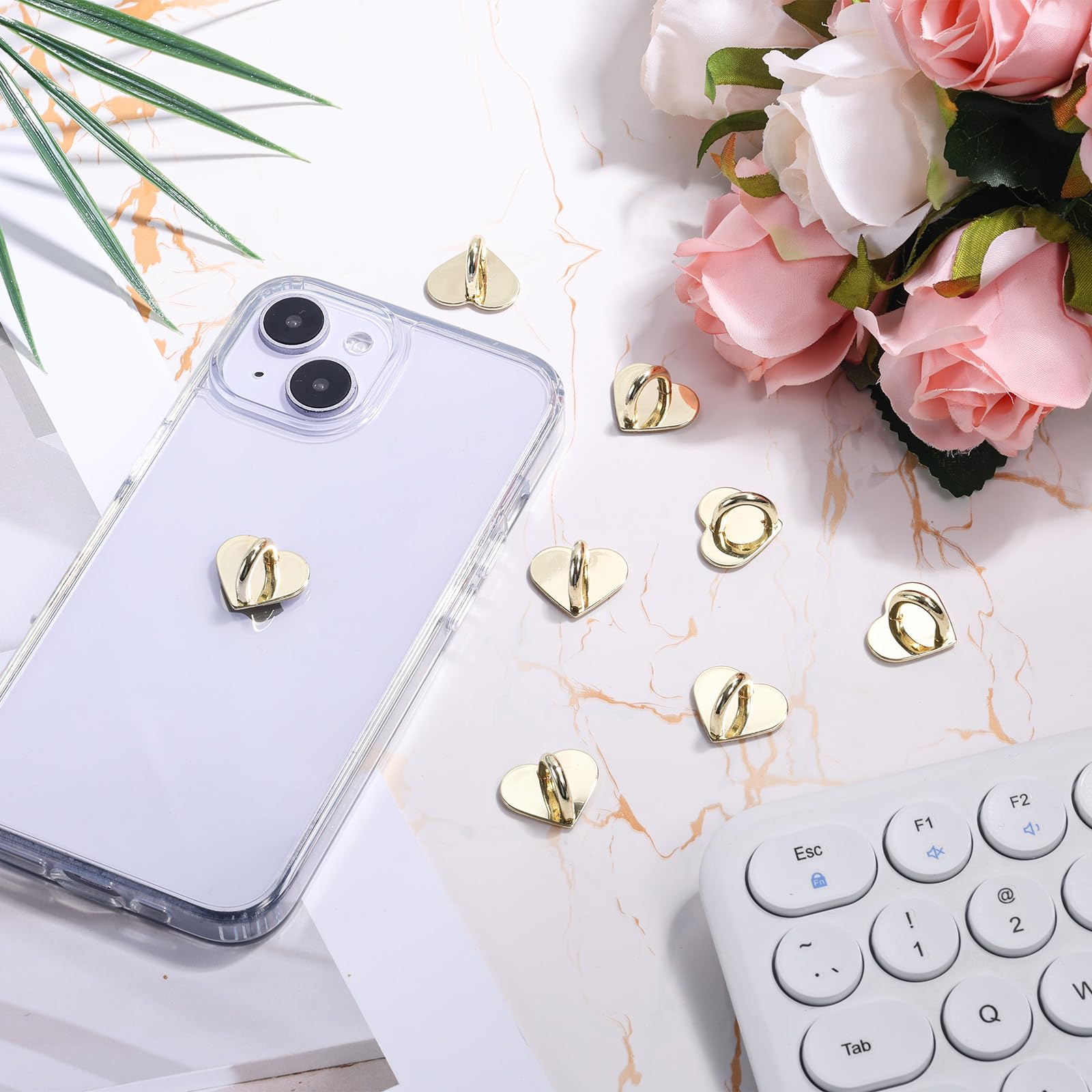 Oh Snap Phone Grip TIESOME 3pcs Metal Cell Phone Ring Holder, Bee