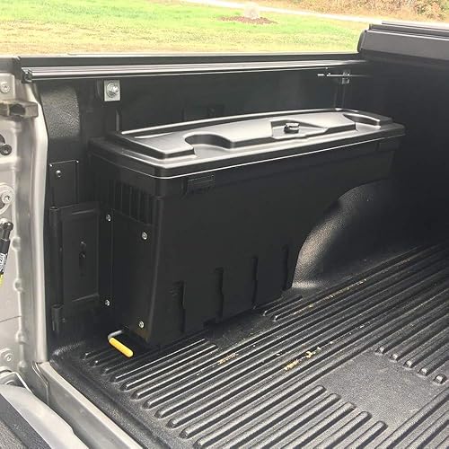 Miniatura 7 de G-PLUS Caja de almacenamiento para caja de camión, caja de herramientas compatible con Toyota Tacoma 2005-2020, caja de herramientas trasera negra