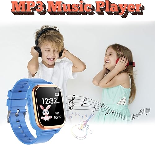 Miniatura 6 de Reloj inteligente para niños y niñas - Reloj inteligente para niños de 4 a 12 años con 16 juegos de aprendizaje, reloj despertador, reproductor de