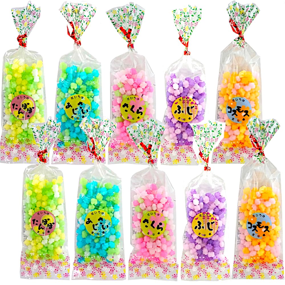 Amazon.co.jp: マルタ 花ひろば 金平糖 5種 (たんぽぽ/あじさい/さくら