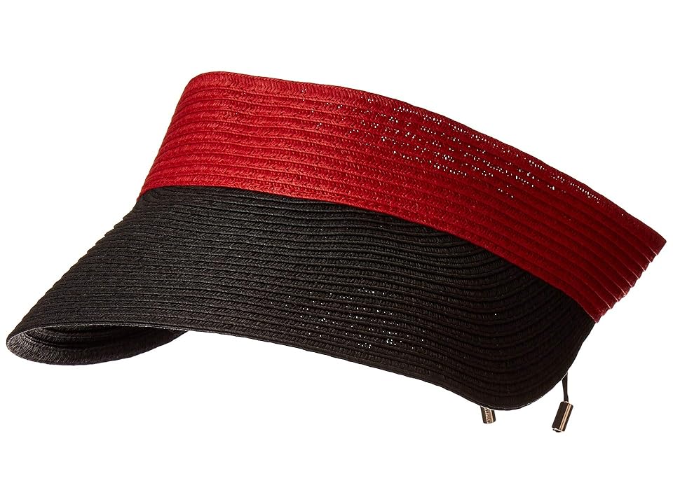

Calvin Klein Tie Back Visor (Rouge) Caps, Red