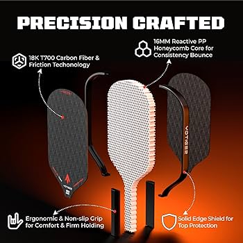Amazon | Yotiger ピックルボールパドル 18K T700 カーボンファイバー