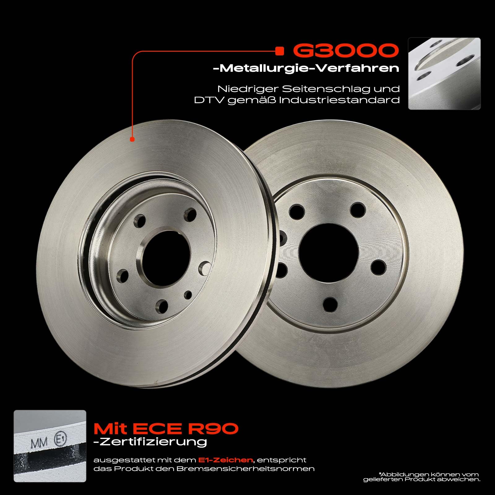 Frankberg 2x Bremsscheiben Vorne Belüftet ⌀276mm 13502045 | Kompatibel mit Aveo Hatchback T300, Astra J Stufenheck, Cruze Station Wagon J308, Astra J P10, Cruze Hatchback J305