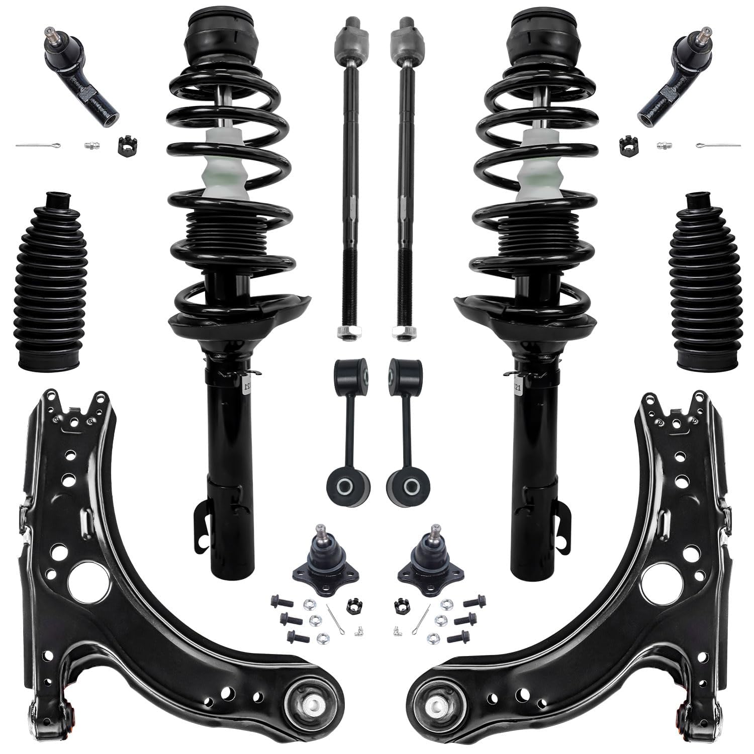 (o^^o)① Amazon.com: Detroit Axle - 14pc Suspension Kit for 2001-2005