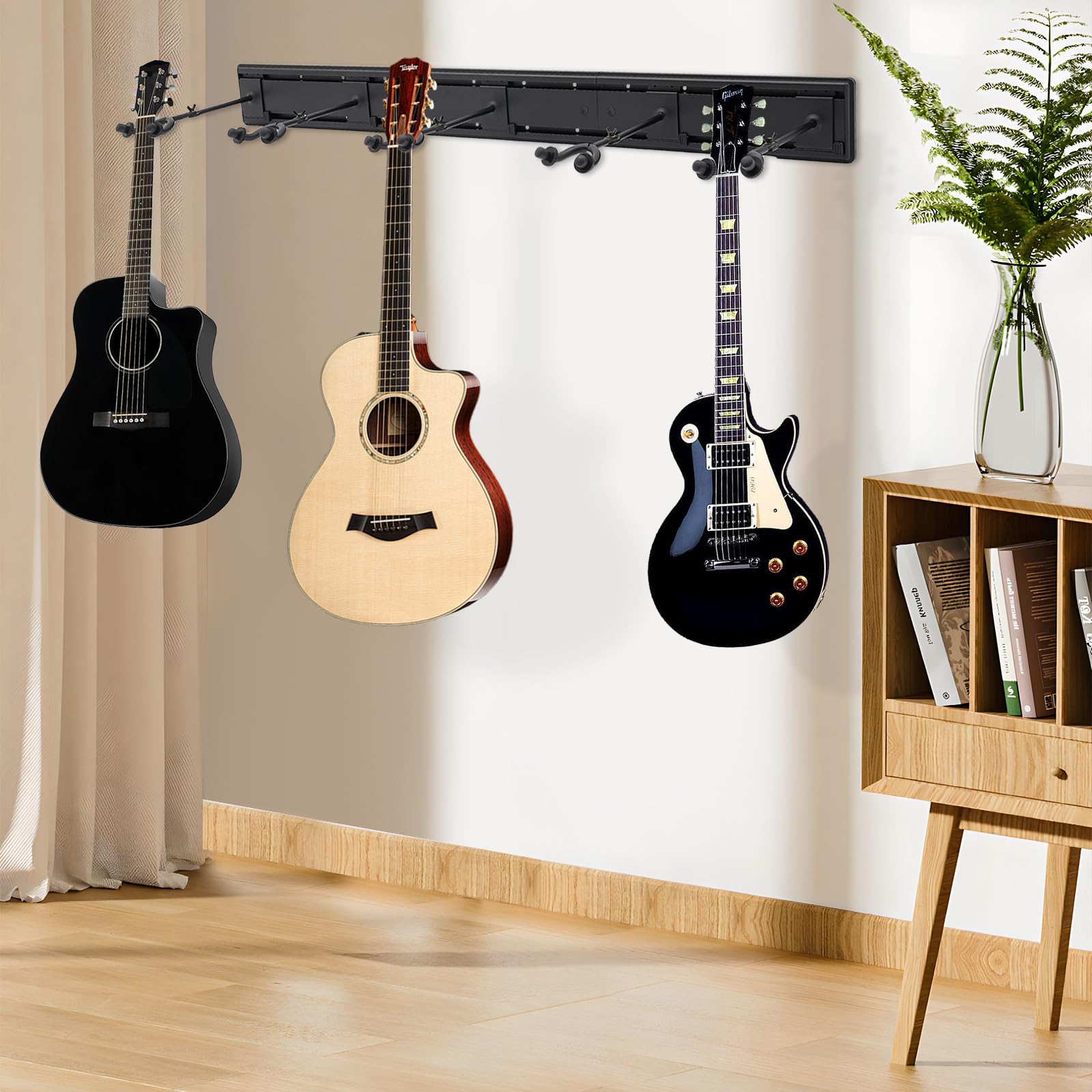 Stojak na gitarę, 5 stojaków na gitarę kosmiczną, regulowany kąt haka 180°, do gitary akustycznej, gitary westernowej, elektrycznej