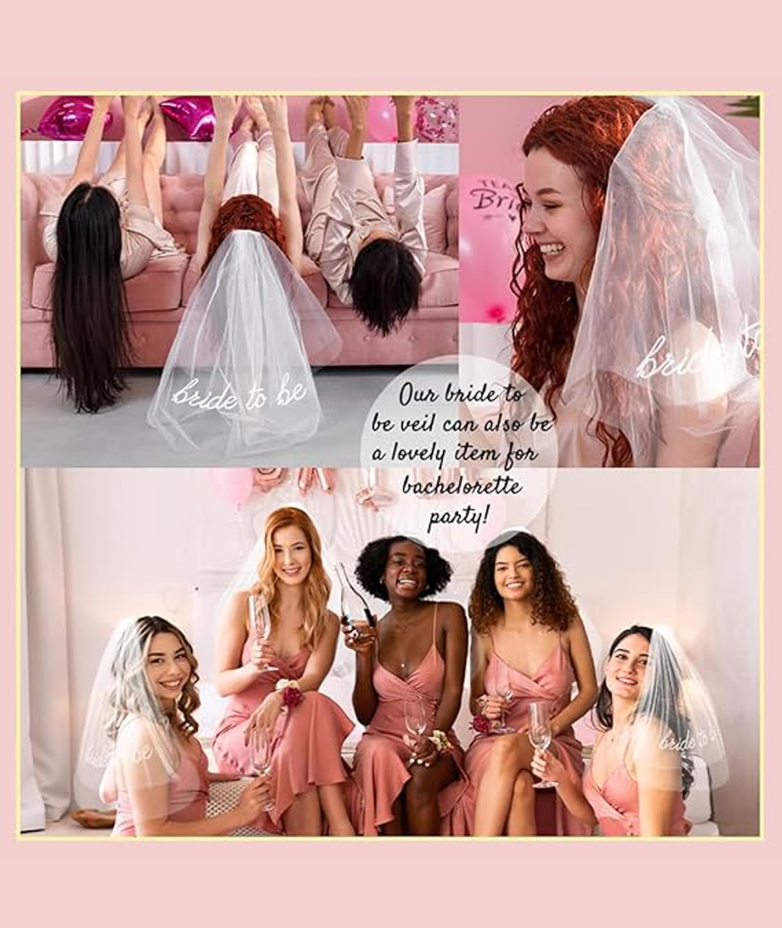 Zbdroxygen Veil For Bride, Wedding Veil, Bridal Veil For Wedding Ceremony, Suitable for Wedding Ceremonies, Retro Themed Parties and Formal Dinner Events 4
