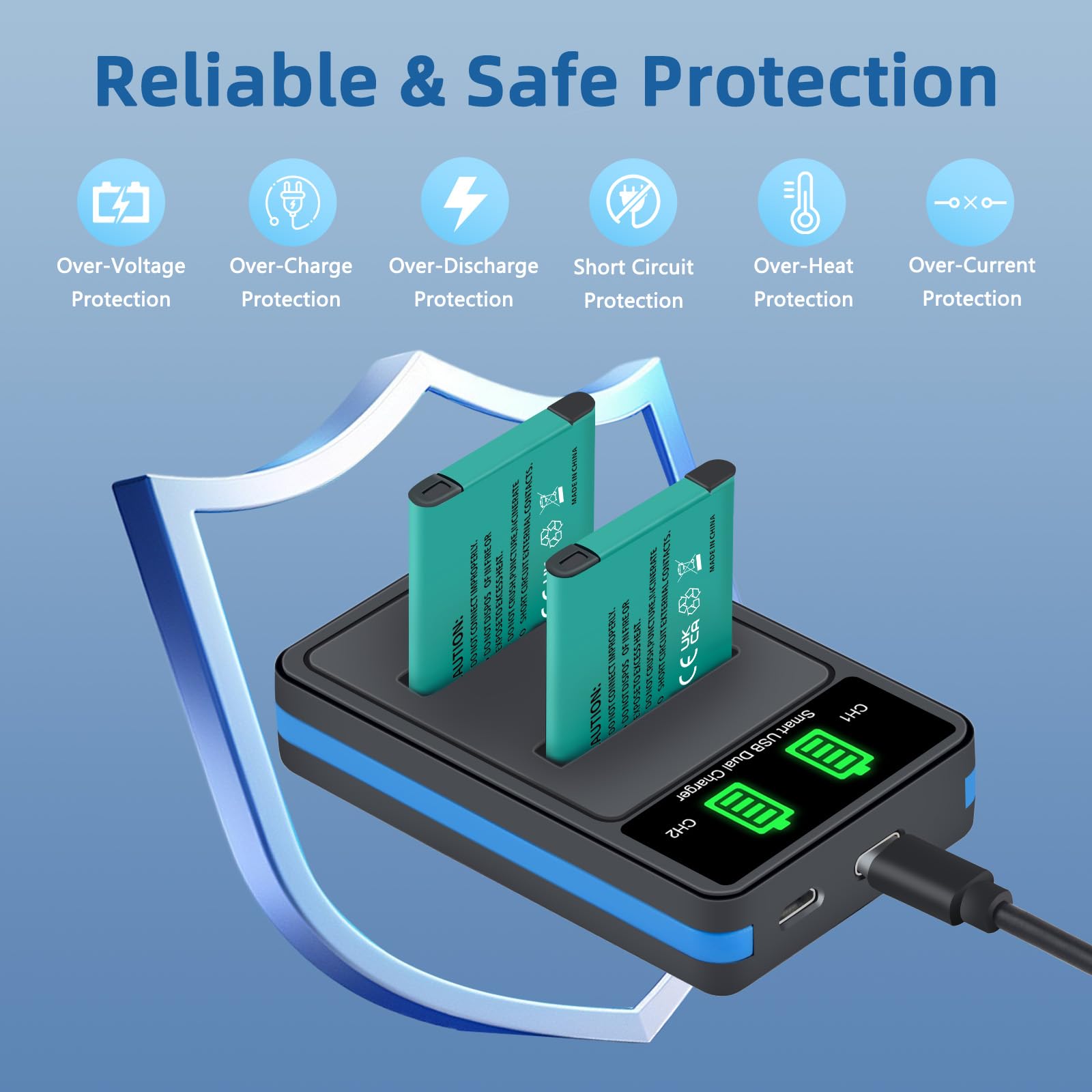 Amazon.com: NP-BN1 Battery 2 Pack and Dual Charger for Sony Cyber
