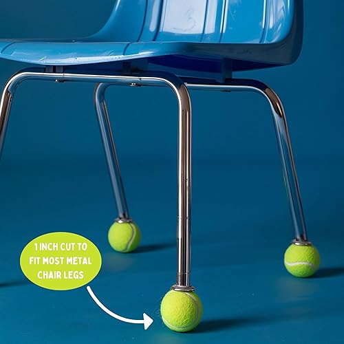 Miniatura 7 de 100 pelotas de tenis precortadas para sillas a granel. Soporte de reciclaje de pelotas de tenis de Estados Unidos sin fines de lucro protectores de