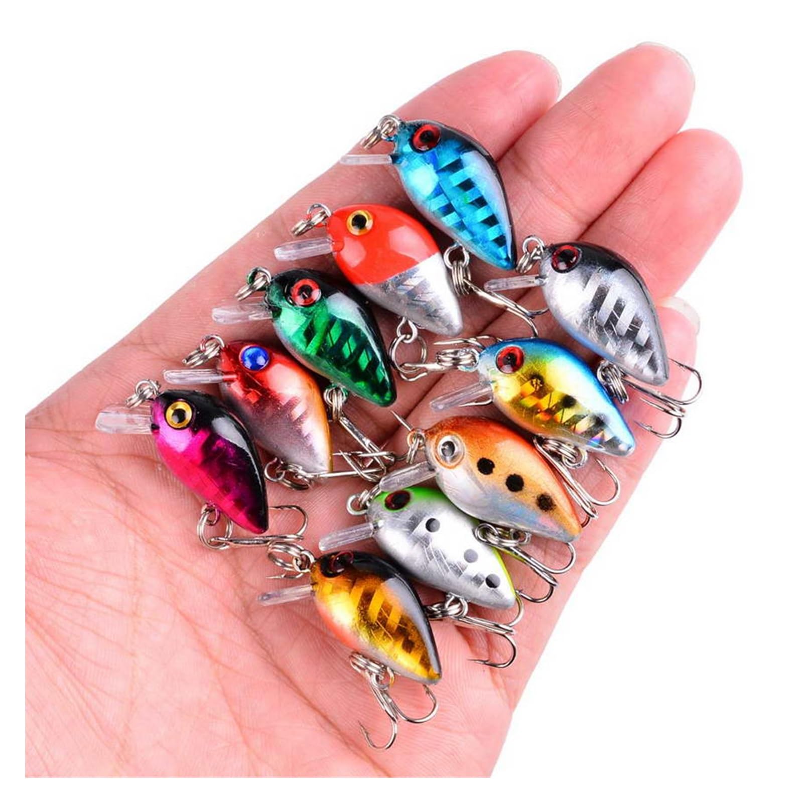 10/20PCS Powolne mieszane zbiór rybołówstwa Zestaw Woblerów Crankbaits sztuczna twarda przynęta mini przynęty wędkarskie(20PCS MIX)