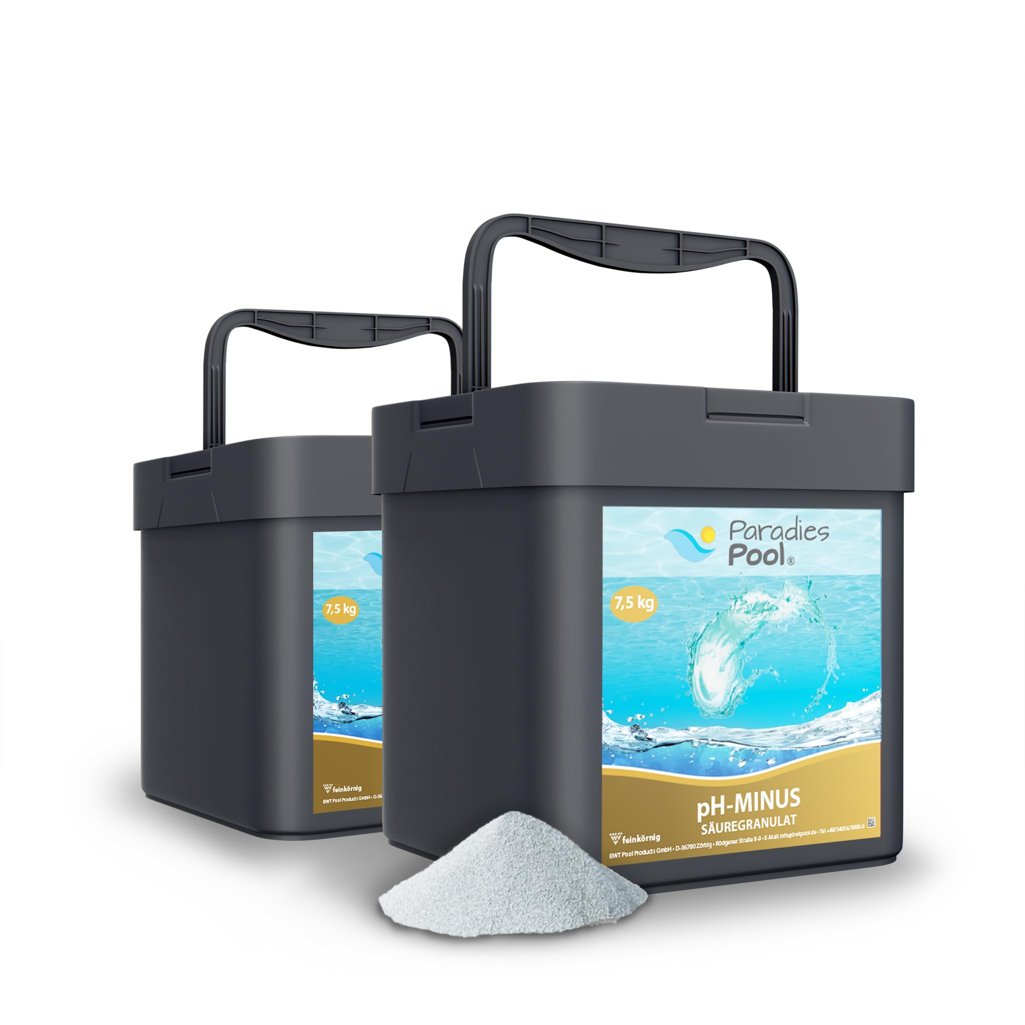 Paradies Pool pH Minus Granulat 15 kg, pH Senker Schwimmbecken Pool