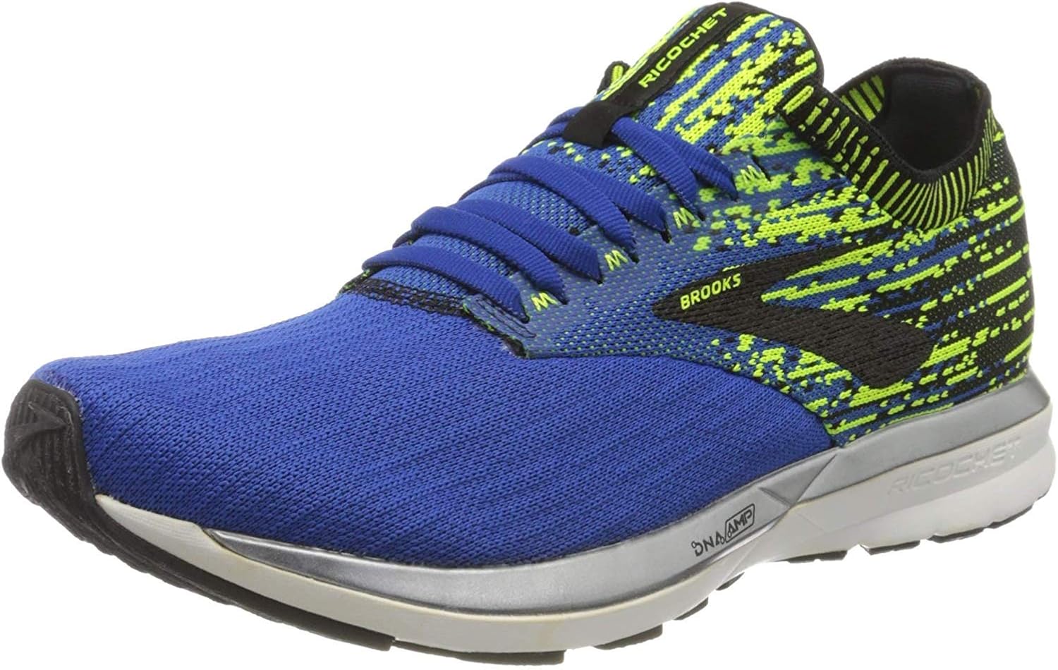 Brooks Mens Ricochet Running Shoe 8.5 Blue/Nightlife/Black