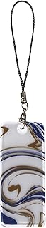 反射マーブルストラップ キーホルダー (紺)