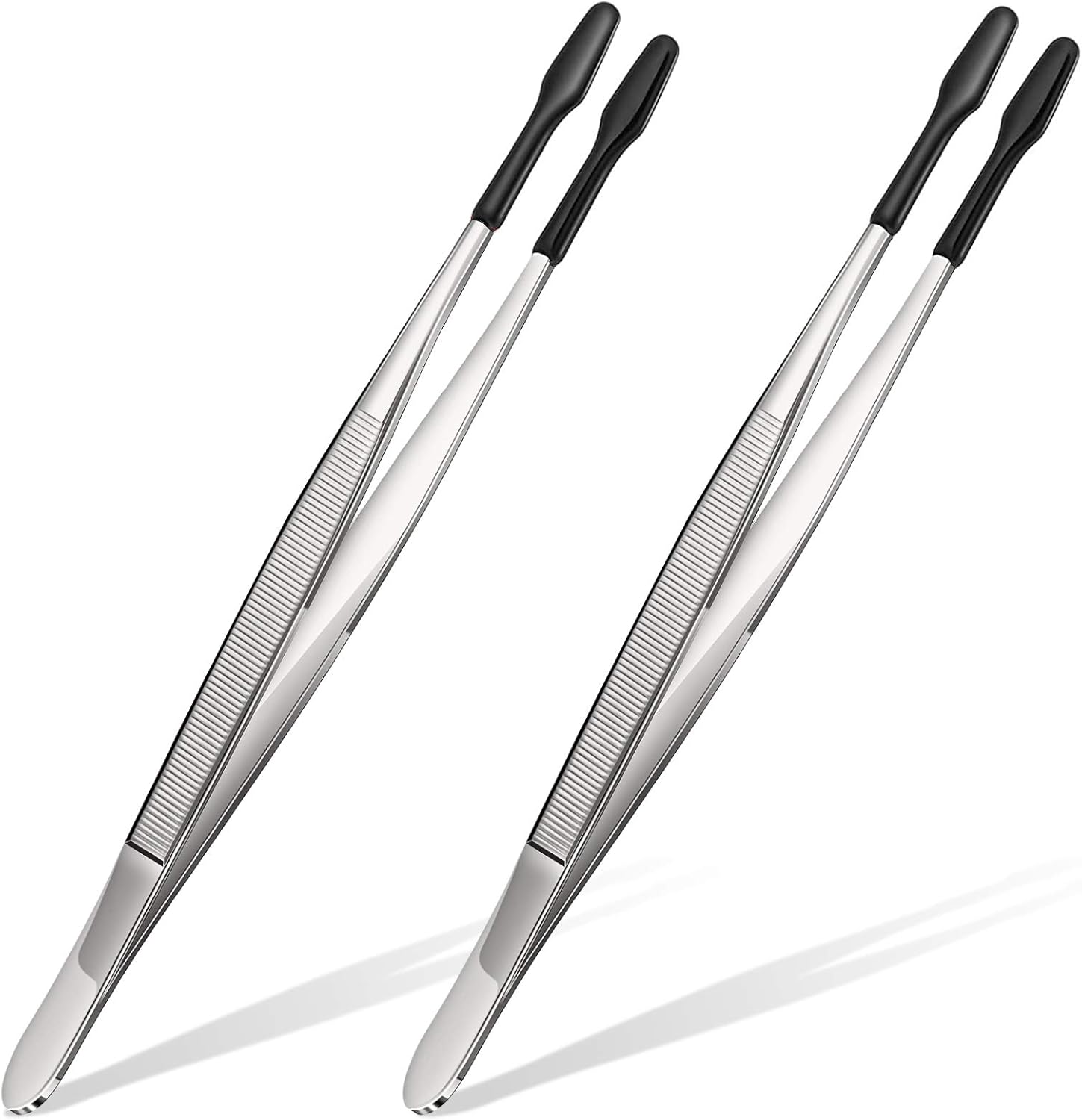 Rubber Tipped Tweezers PVC Rubber Coated Soft Non Marring