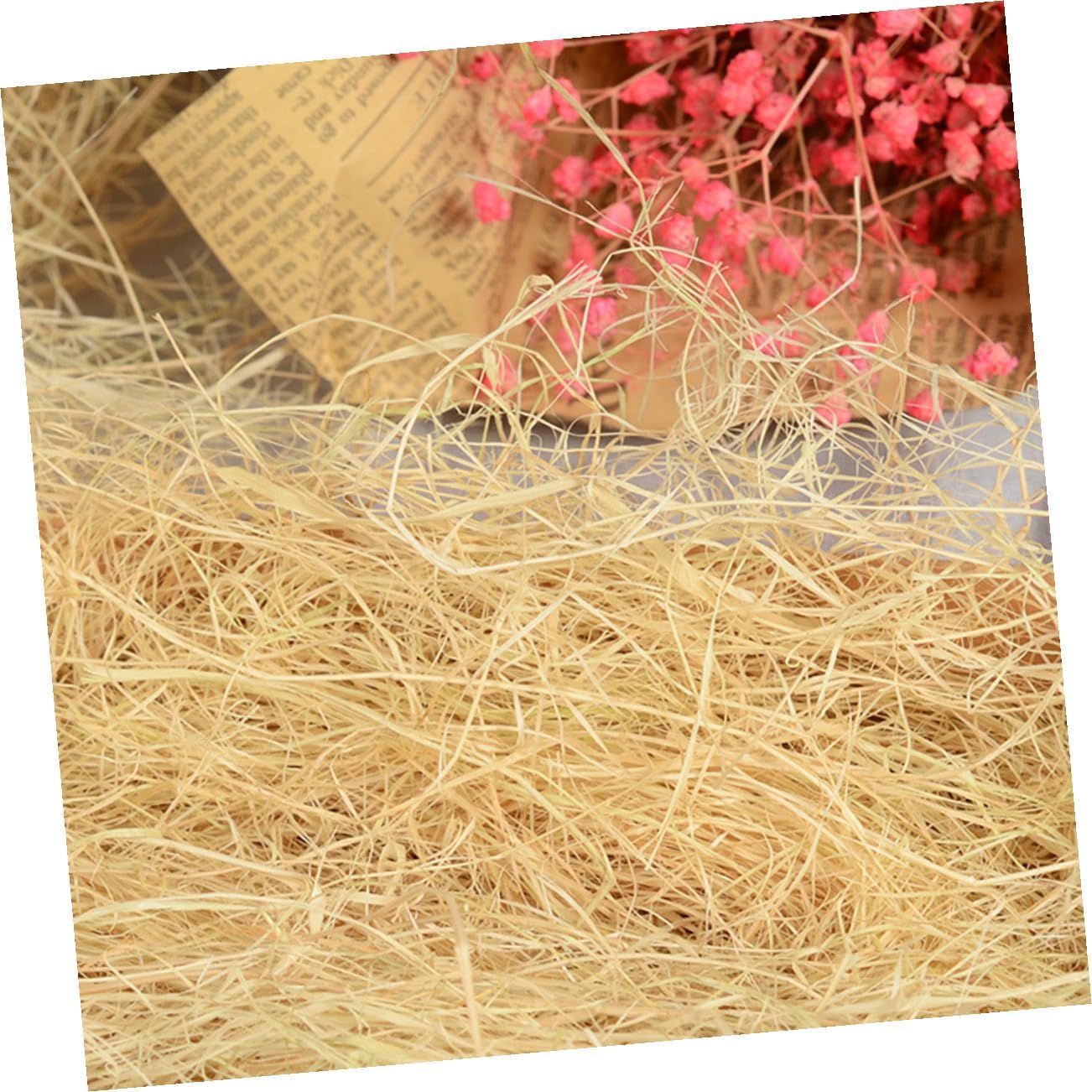 Raffia Ribbon Gift Box Filling Material 90G Shredded Raffia Filament for Basket Decoration and Packaging 5.51X3.54X1.96 Inch for Birthdays Weddings Christmas