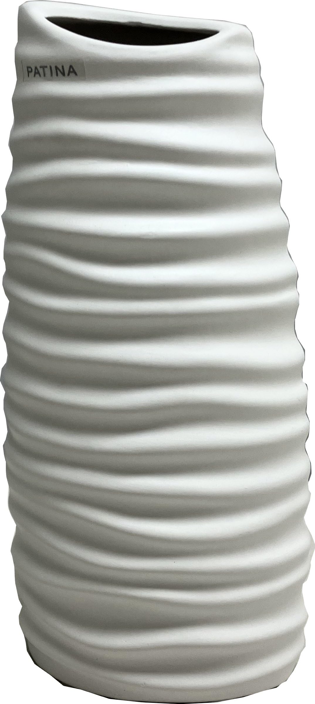 Amazon.co.jp: PATINA 陶器 フラワーベース オブジェ 高さ29cm Vase