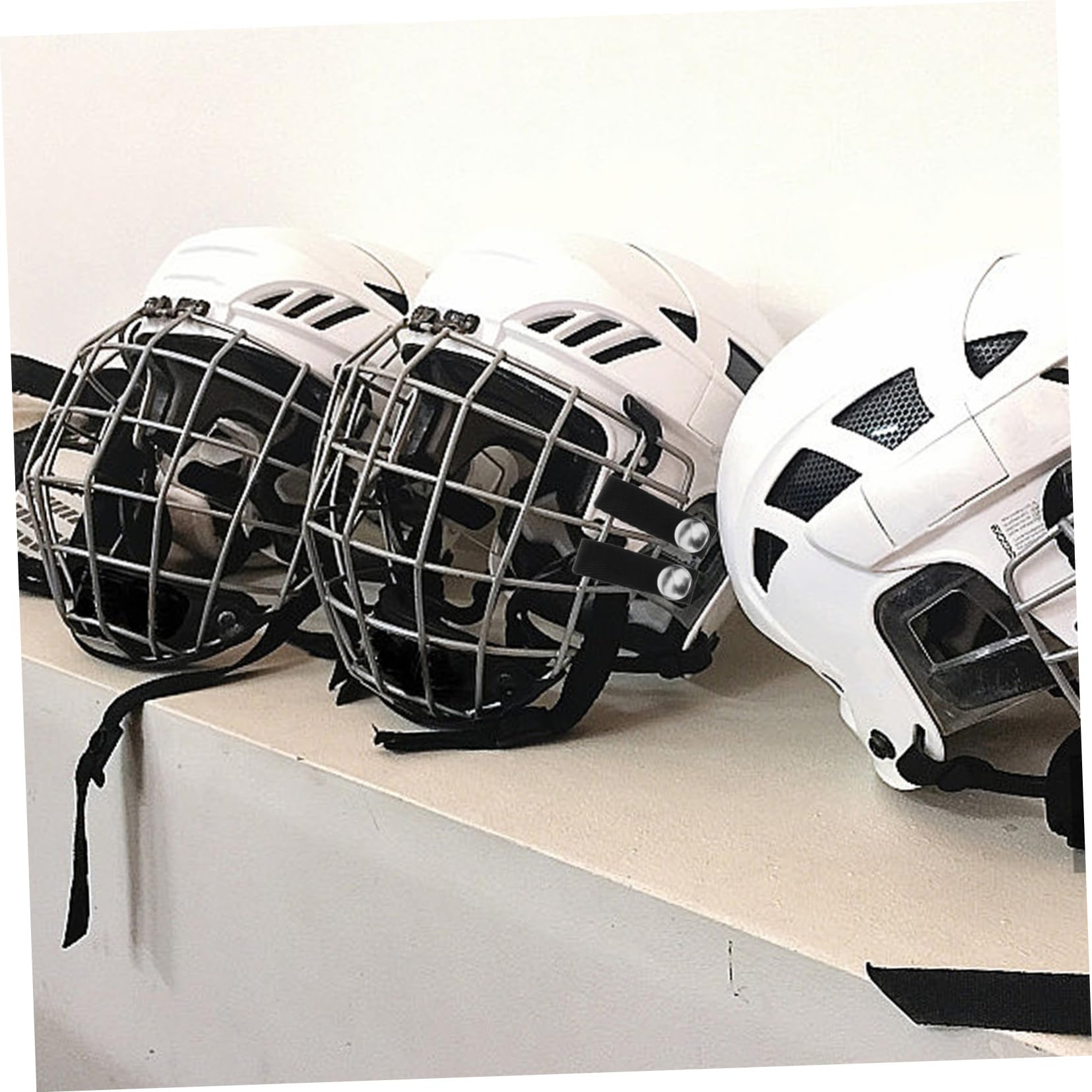 HANABASS 2pcs Hockey Chin Strap Quick Release Helmet Buckle for Ice Hockey Helmets Polyester Material Easy Install