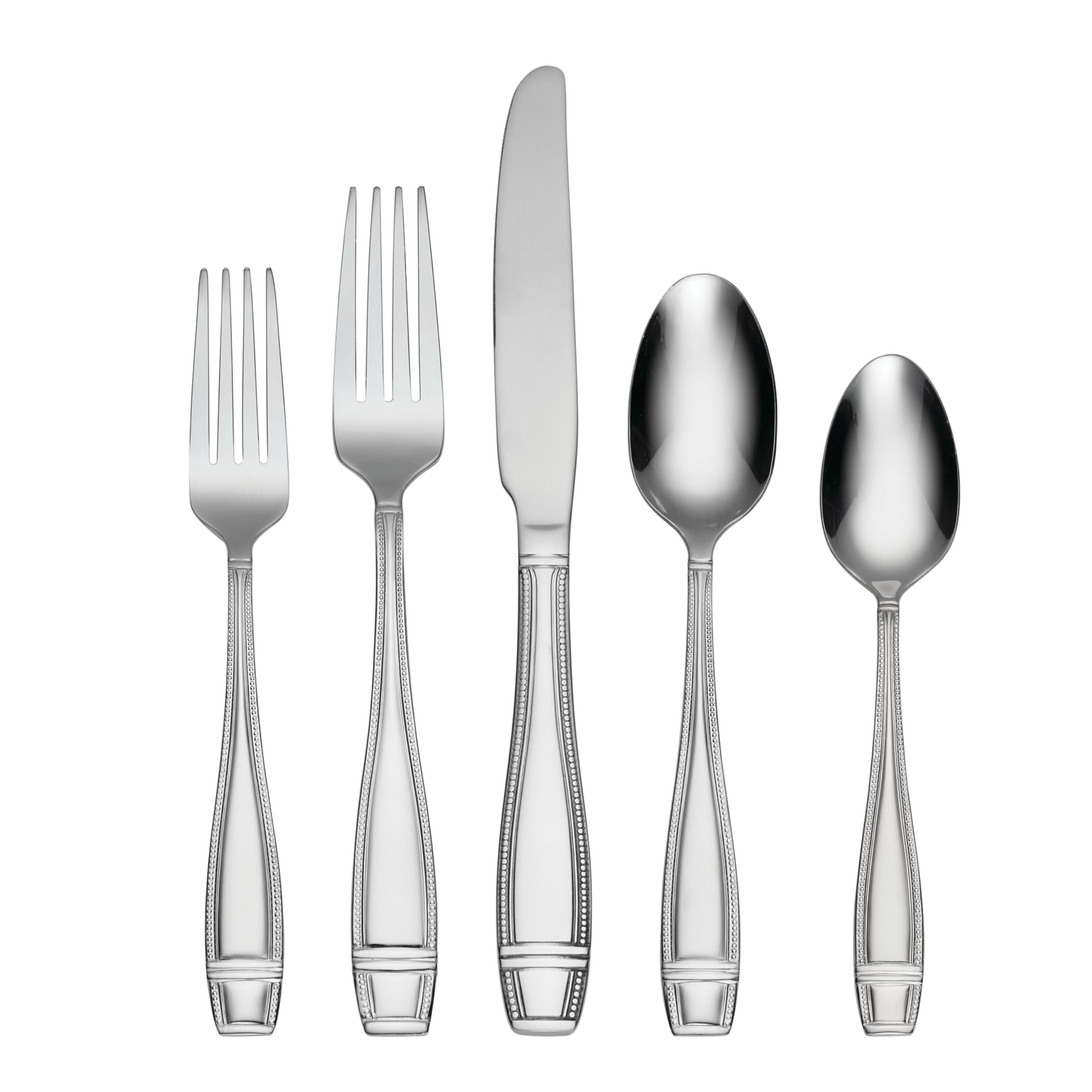 Oneida H240042A Ellis 42PC ménagère de couverts argentés aux finitions miroir