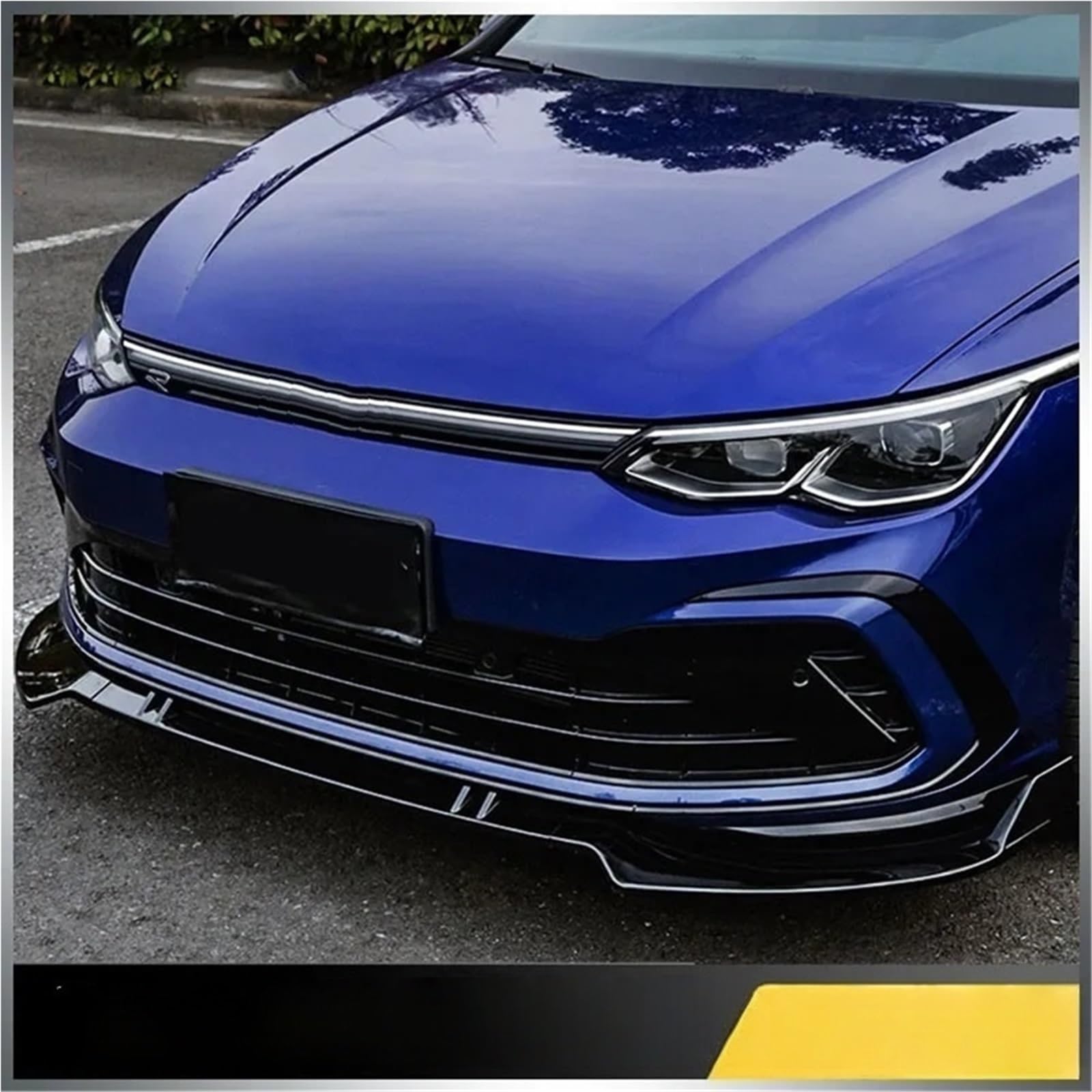 Kompatybilny z VW R- Golf 8 MK8 Life GTI GTD GTE Pro 2021 2022 2023 nakładka na nakładki zderzaka przedniego podbródek Body Kit akcesoria do tuningu Splitter(R-L Carbon Look)