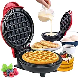 softdigit Mini Máquina De Waffles Fazer Waffle Café Da Manhã Casa Cozinha 110v 550W