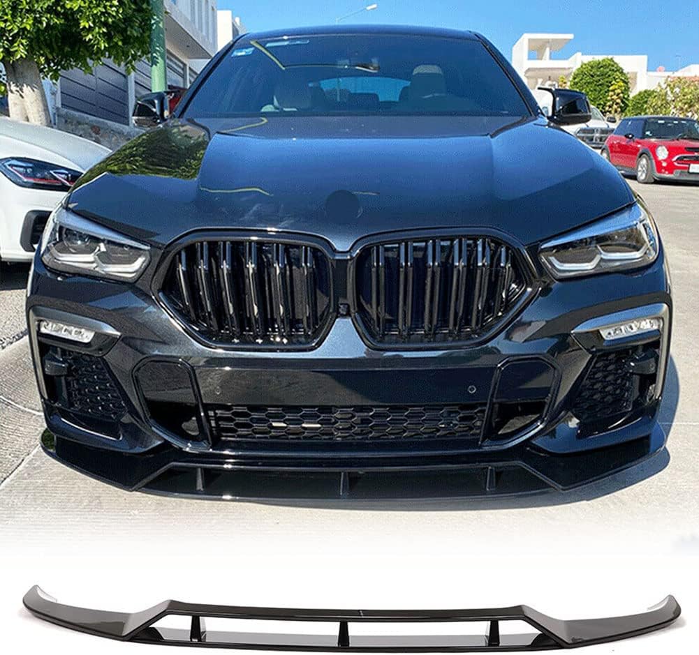 Gloss Black Front Bumper Lip fits for BMW X6 G06 xDrive40i Sport Utility 4-Door 2020 M-tech ABS Auto Chin Spoiler Splitter Protector Factory Outlet
