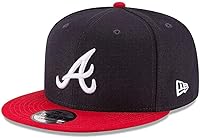 Vista 1 de New Era 9Fifty MLB Atlanta Braves Gorra Snapback Básica Azul Marino/Rojo 11591082 Talla Única