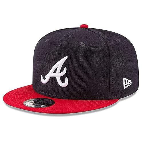 Sombrero Snapback 9Fifty MLB Atlanta Braves New Era Básico Marino/Rojo 11591082 Talla Única