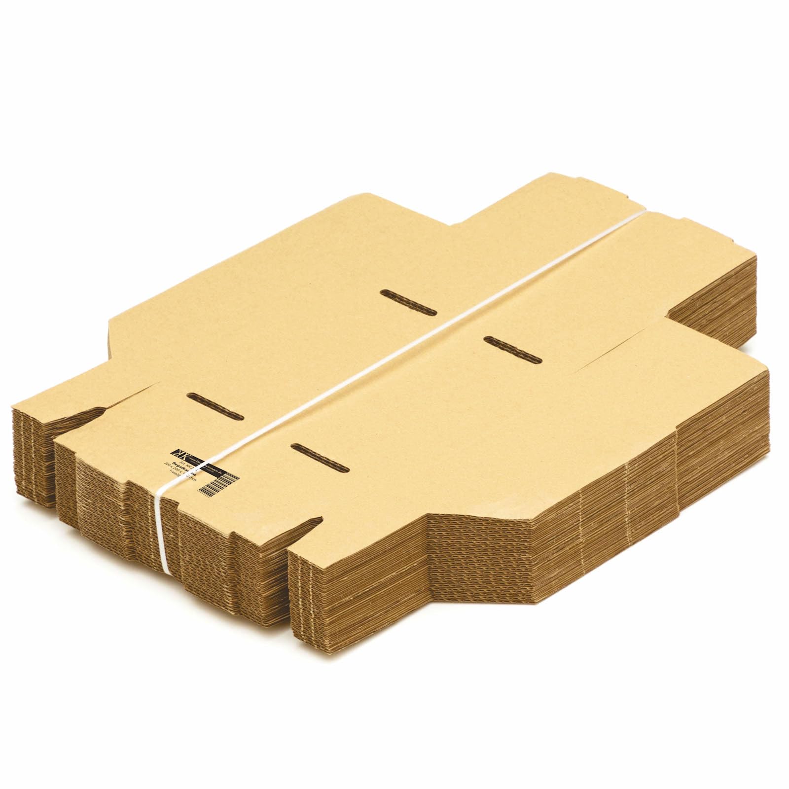 KK Verpackungen Regalkartons 200x200x100mm | 25 Stück, Lagerboxen für Lagerregale | Sichtboxen aus Wellpappe für Kleinteile | Stecksystem ohne Klebeband | Aufbewahrungsbox Werkstatt & Lager