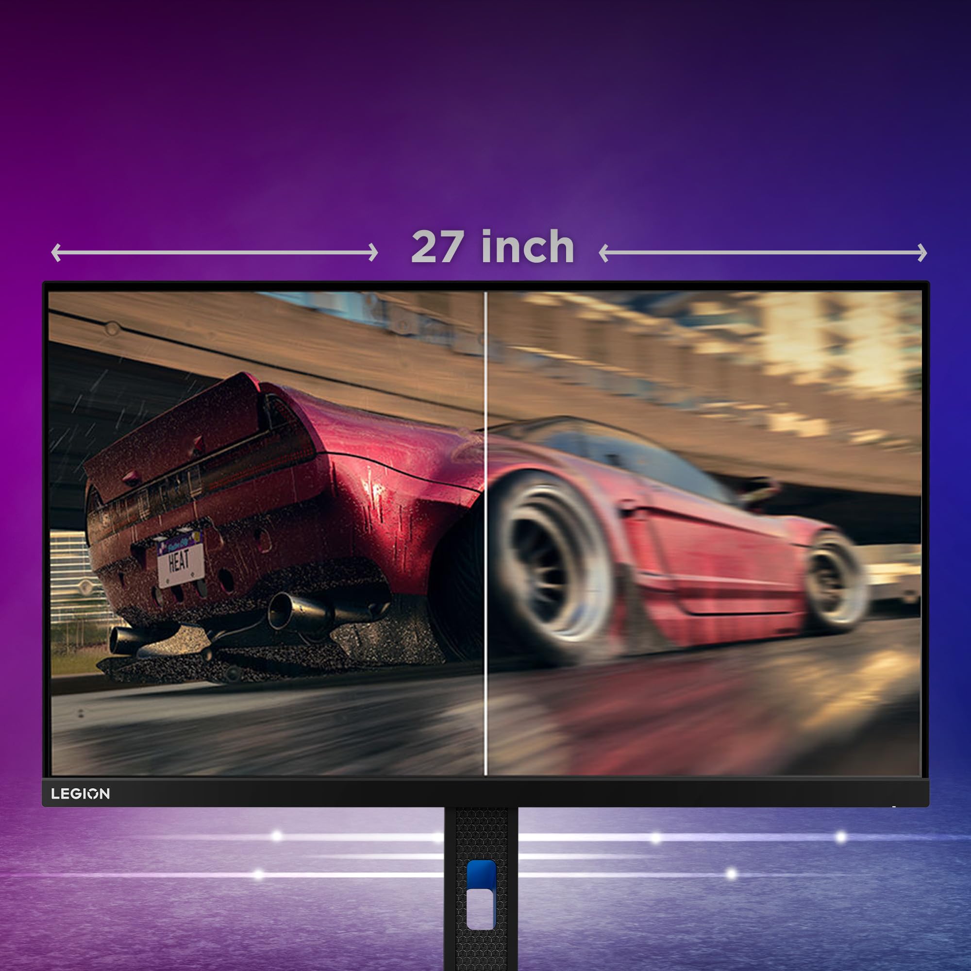 Lenovo Legion Y27qf-30 Monitor Gaming 27" QHD (2560x1440), IPS, 0.5ms, 240Hz (Overclock 250Hz), Altoparlanti, Regolabile, AMD FreeSync Premium, HDMI 2.1 + DP