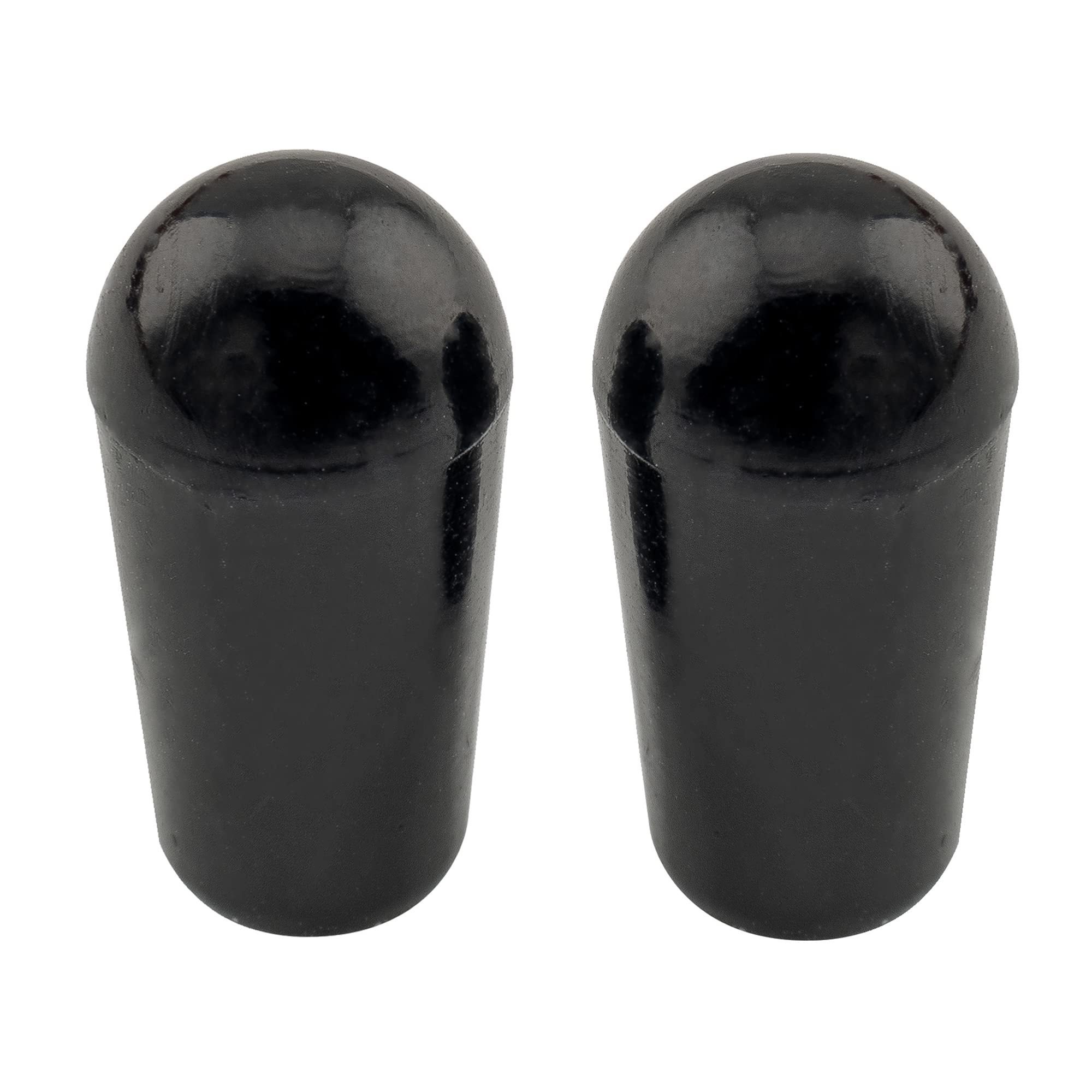 Musiclily Pro Metryczna Gwintem Plastikowa Nakładka Główka Przełącznika Dźwigniwe typu LP do Gitary Elektrycznej Epiphone Les Paul, Czarny (2 szt.)