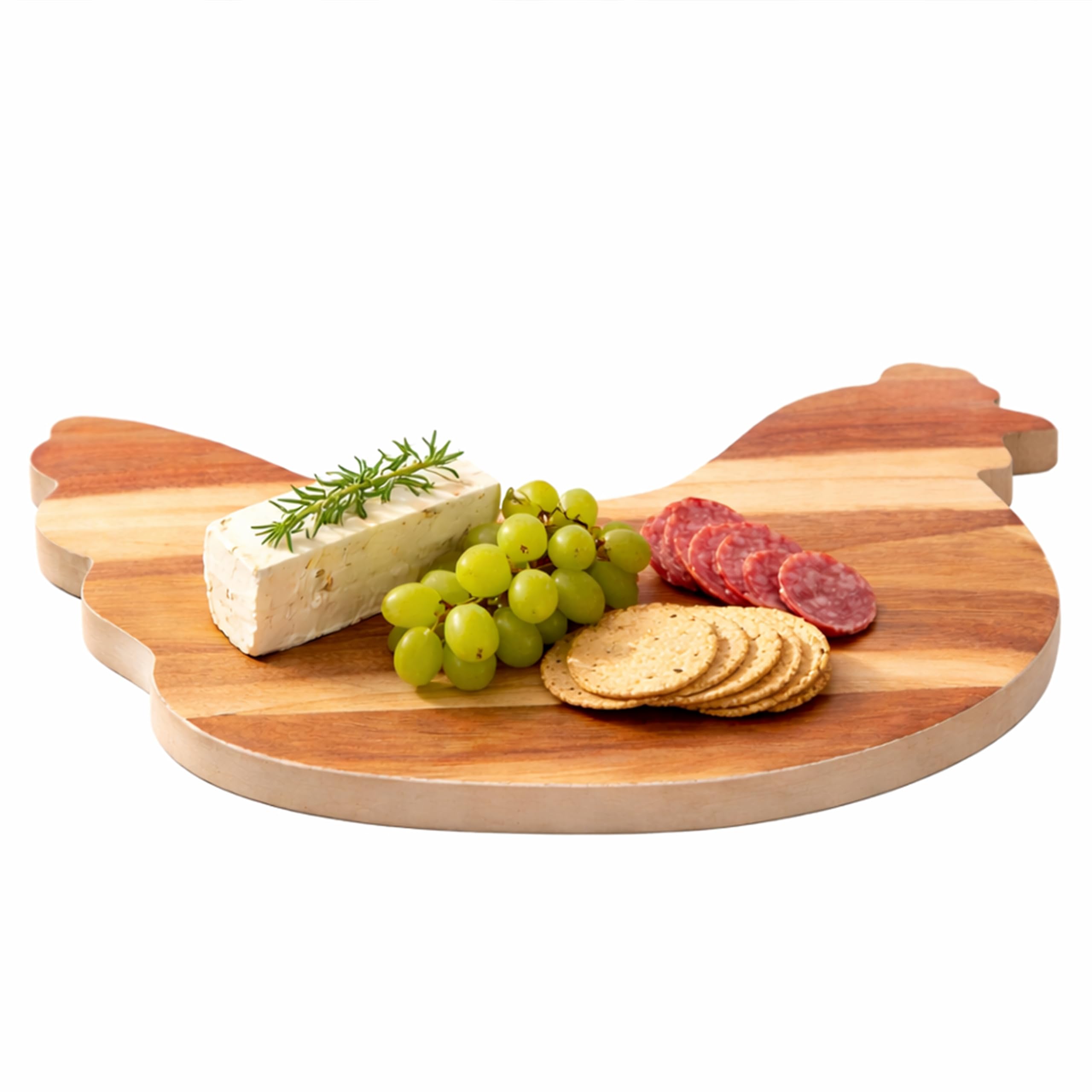 Socorro Cream Edge Hen Chopping and Serving Board - Natural, Cream