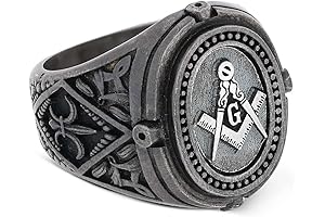 Blue Lodge Freemason Signet Ring: Distinguished Elegance for Members