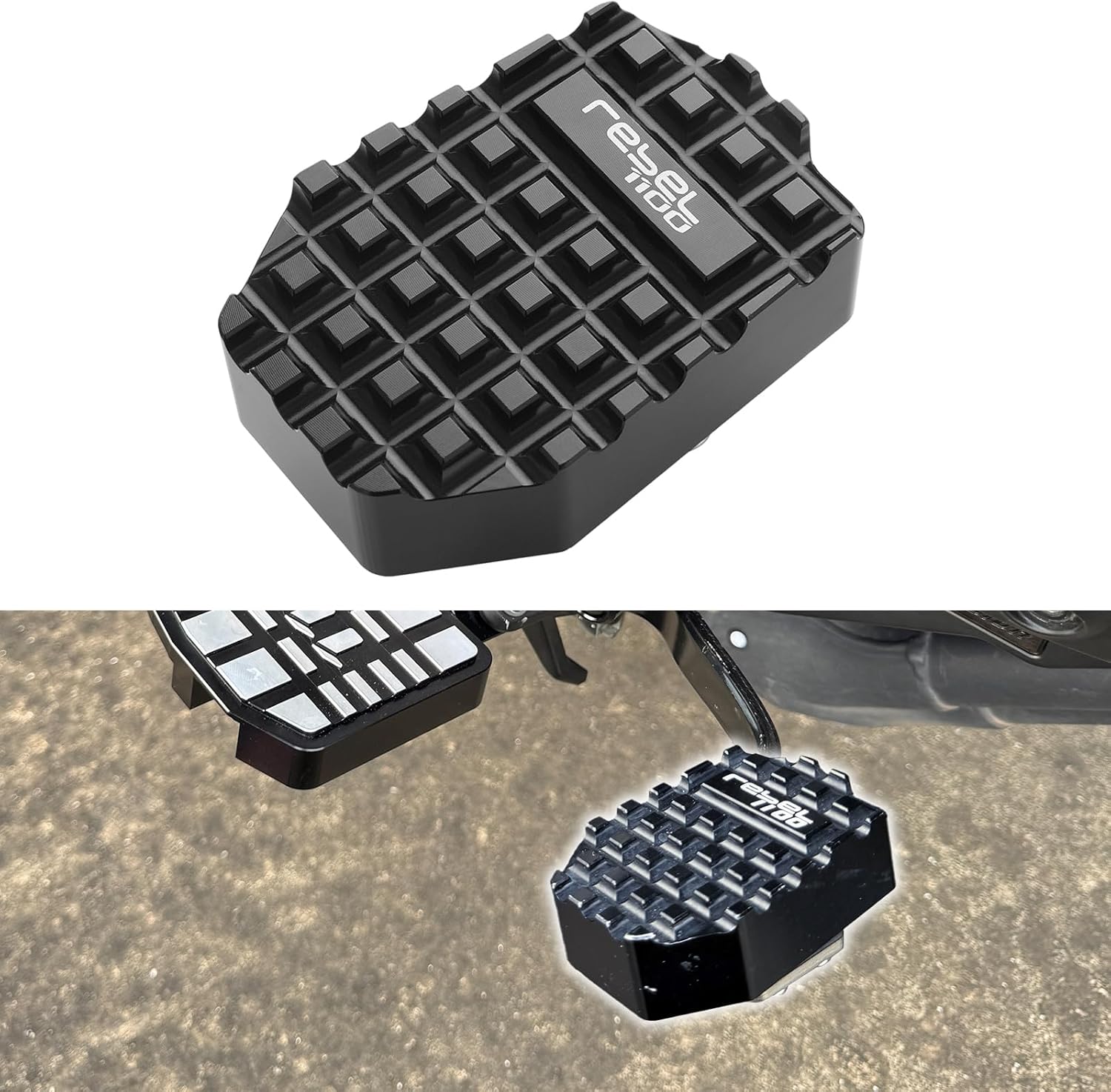 Motorcycle Foot Brake Pedals Lever Wide Foot Pegs Pedals Footrest Extension Enlarge peg For Honda Rebel 1100 CMX 1100 CMX1100/DCT CMX1100A 2021-2025 Brake pegs pad