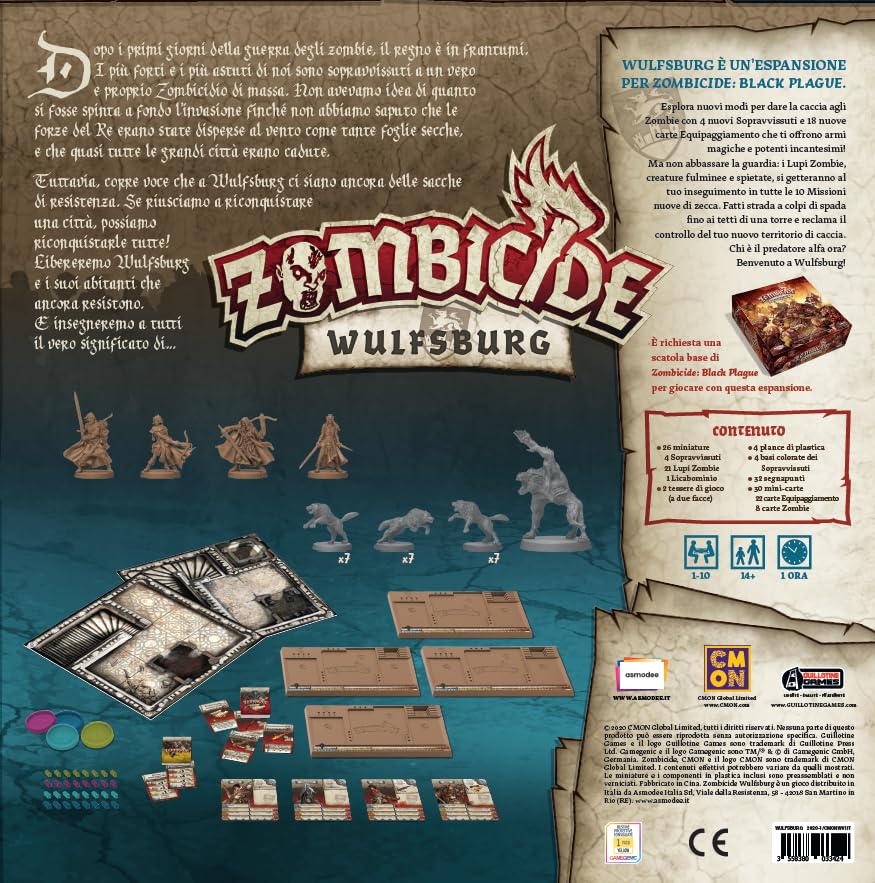 Zombicide Black Plague – Extension Wulfsburg – Kickstarter Edition (boîte Abîmée)
