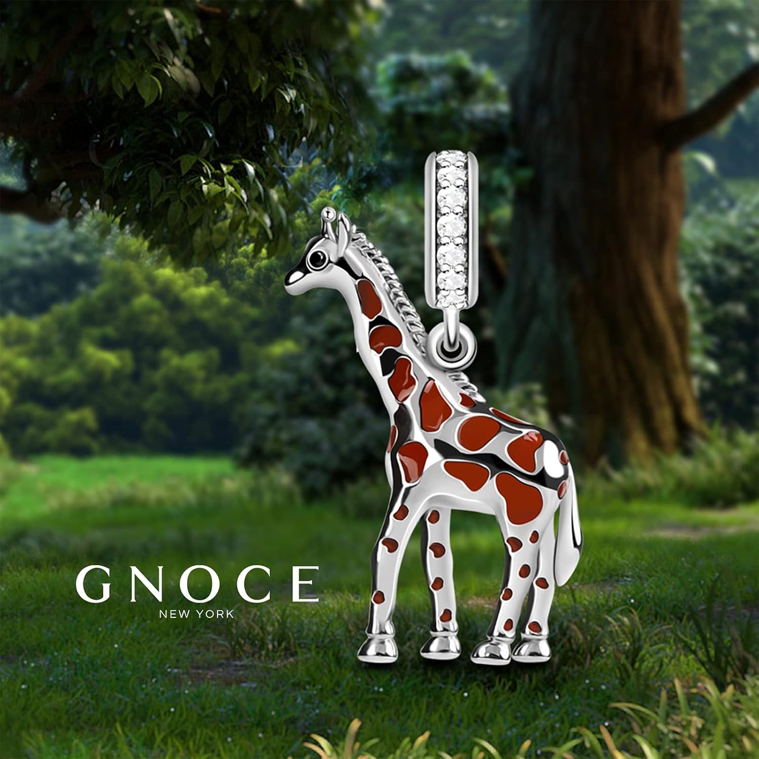 GNOCE Giraffe Pendant 925 Sterling Silver Independent and Noble Dangle Charm Fits All Bracelet/Necklace Christmas Gifts for Women Wife Daughter - Image 2