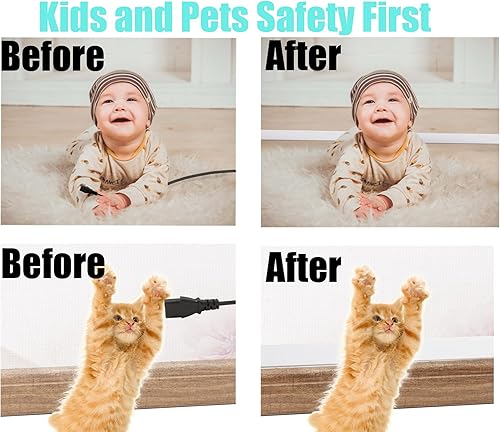 Miniatura 7 de WLEAD - Kit de cubierta de cable autoadhesivo, 157 pulgadas, corrector de cables pintable, ocultador de cable para TV en pared, corrector de cables