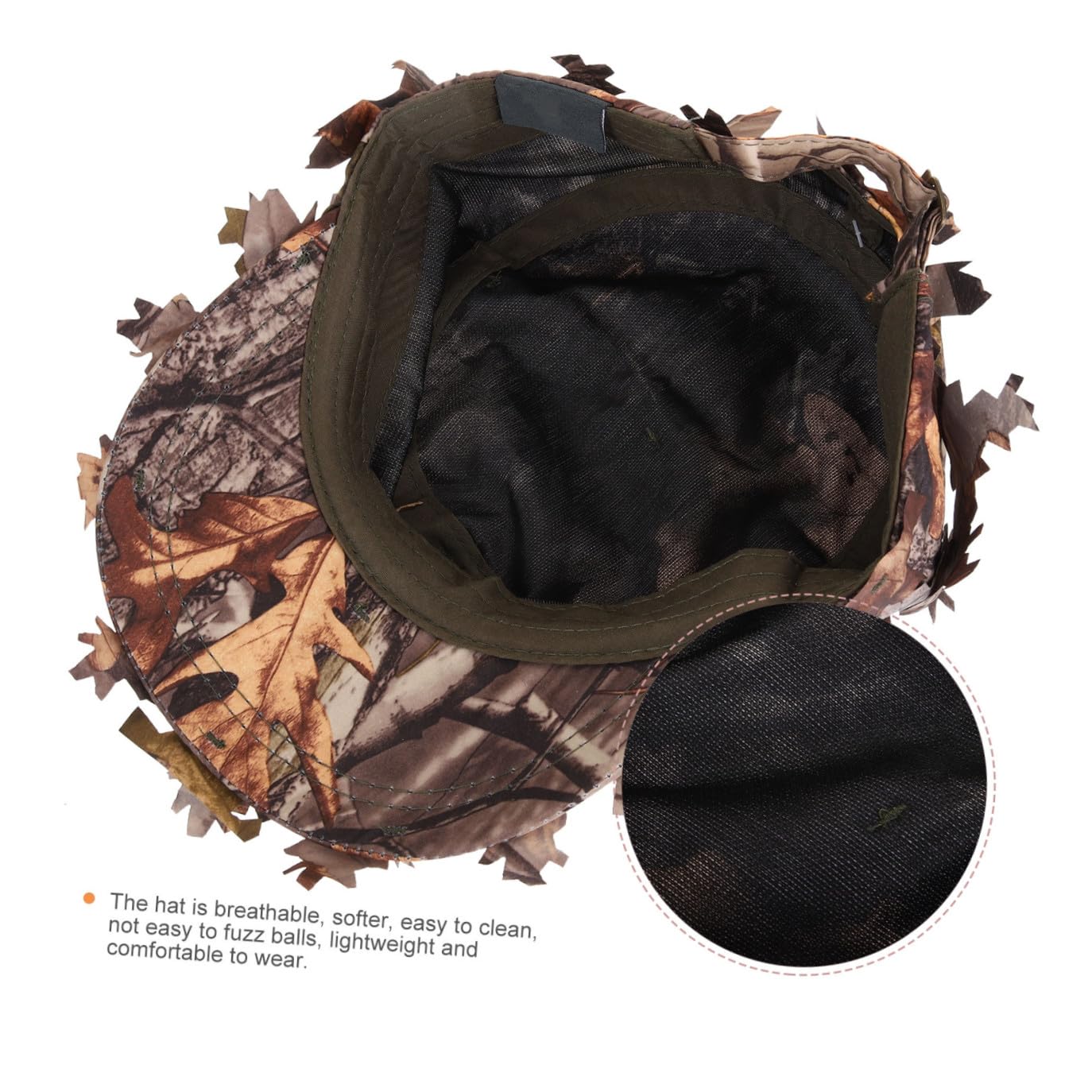 Beaupretty Chapeau de Camouflage Décoration de Casquette Ajustable et Portable pour Chasse pour Hommes