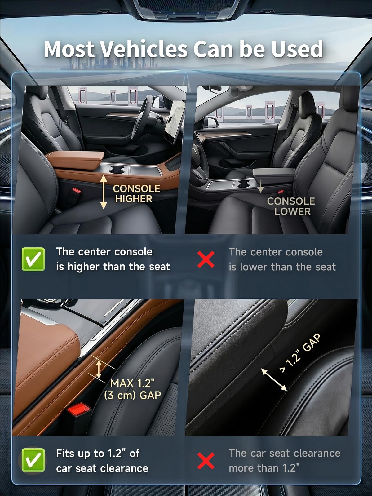 Cargador retráctil de coche de 75 W con relleno de espacio para asiento de coche, adaptador de carga rápida 4 en 1, cable PD USB C integrado de 36 W y organizador de almacenamiento para teléfono/gafas