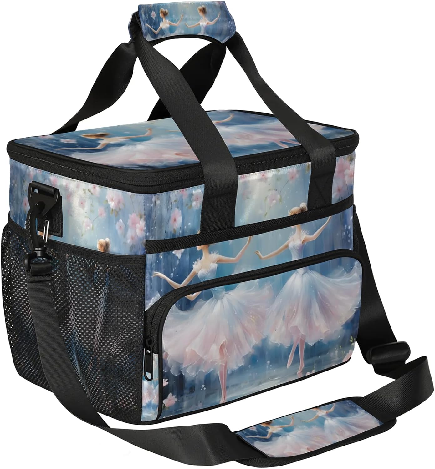 Girls Dancing Insulated Picnic Backpack Lunch Box for Women Men Picnic Basket Tote Lunch Bag Picnic Bag Portable Lunch Bags for Picnic, Beach, Work, Trip,Office, Camp