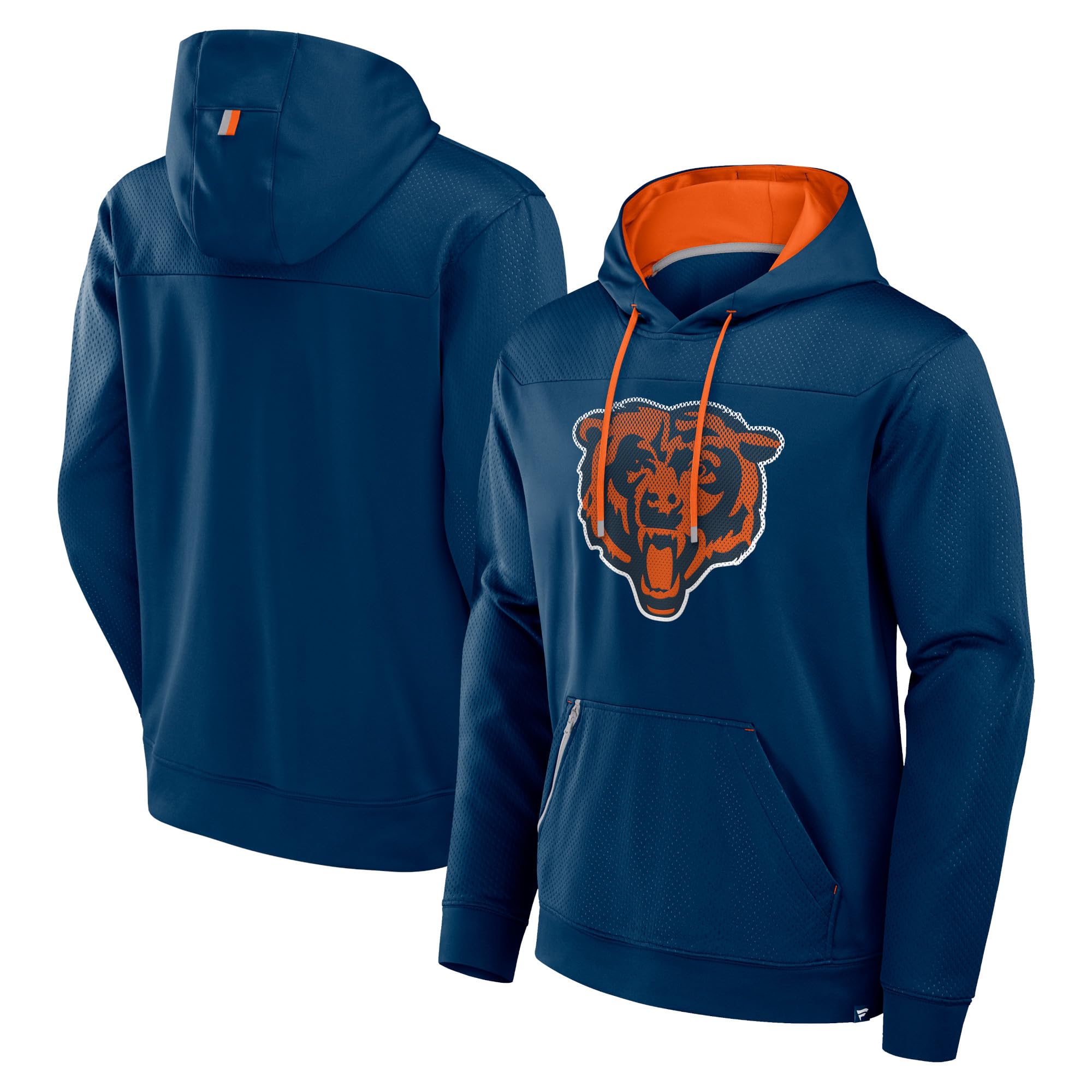Fanatics Men's Chicago Bears, Navy Navy Chicago Bears Defender Pullover Hoodie