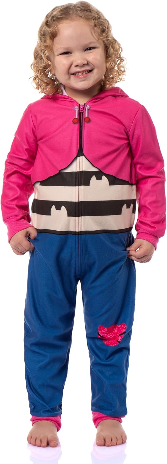 INTIMO Gabby's Dollhouse Toddler Girl's Gabby Character One Piece Hooded Sleep Pajama For Kids