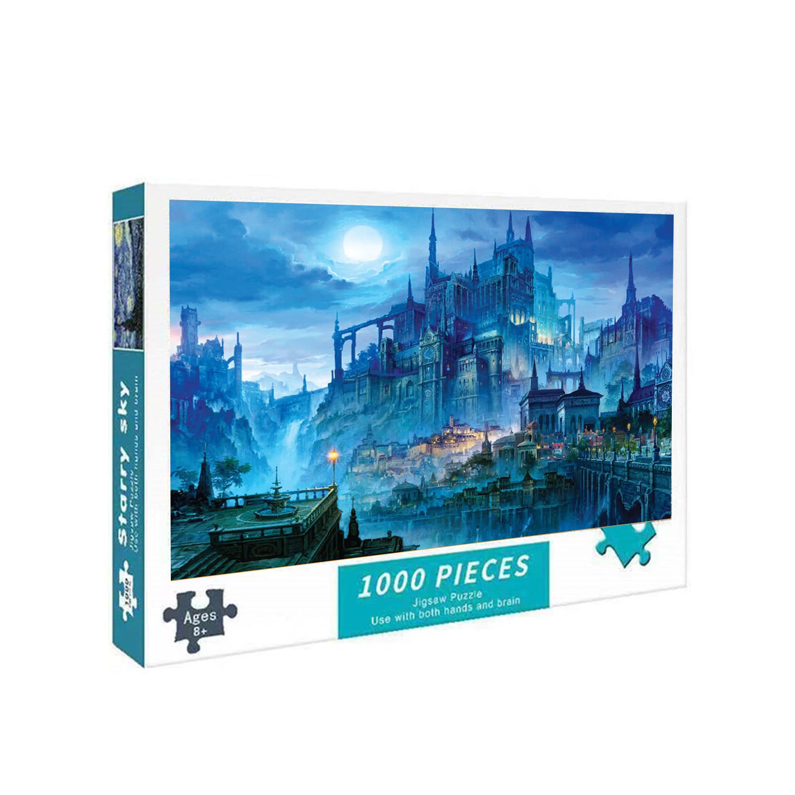 Tuzsocr Jigsaw Puzzles 1000 Pieces for Adults,Family Activity Jigsaw Puzzles Educational Games,for Adults & Kids Age 12 Years Up (Dark Castle)
