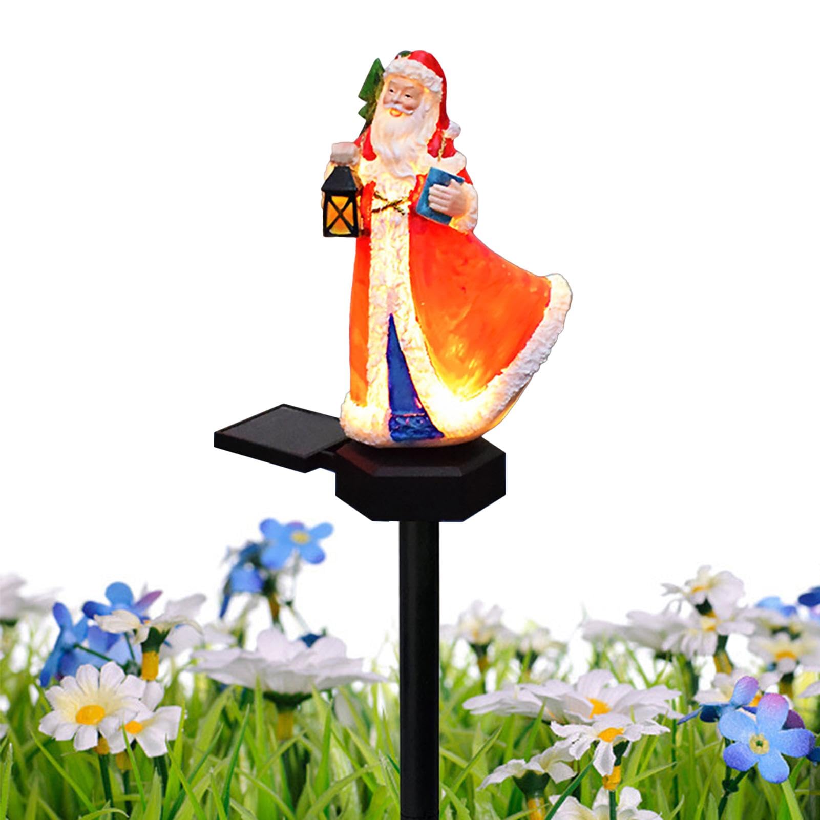 Babbo Natale A Energia Solare Per Esterno - Lampada Decorativa A Forma Di Annaffiatoio, Impermeabile, Per Giardino E Terrazzo