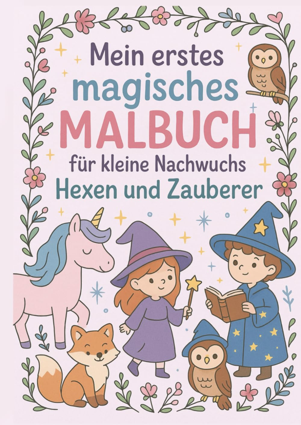 Mein erstes magisches Ausmalbuch für kleine Nachwuchs Hexen und Zauberer